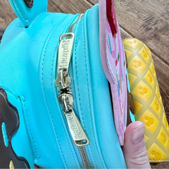 Loungefly Disney Mickey Mouse Sundae Mini Backpack - Picture 16 of 16